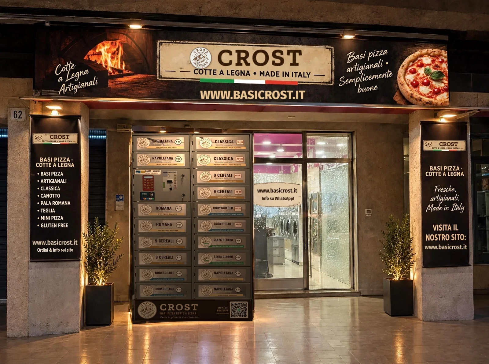 Il negozio Crost a Villa Rosa con il locker self-service